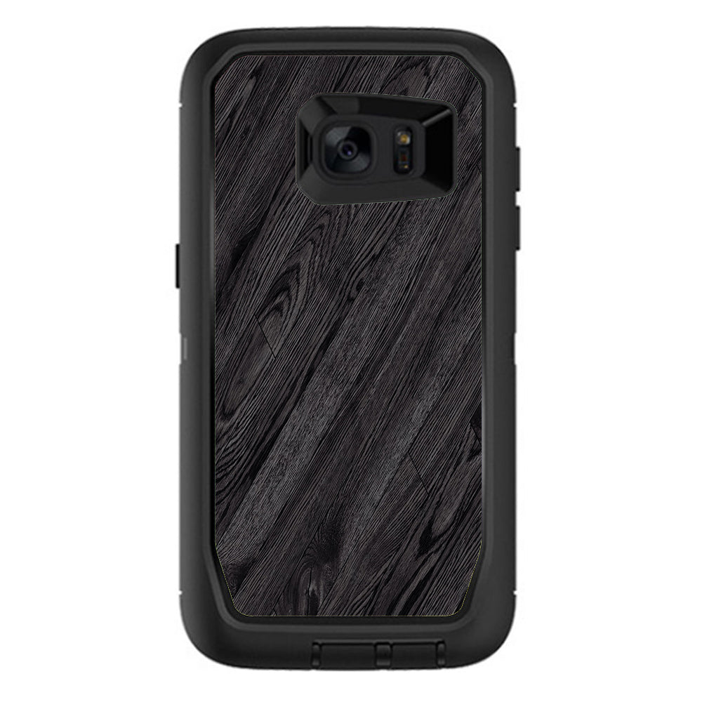  Black Wood Otterbox Defender Samsung Galaxy S7 Edge Skin