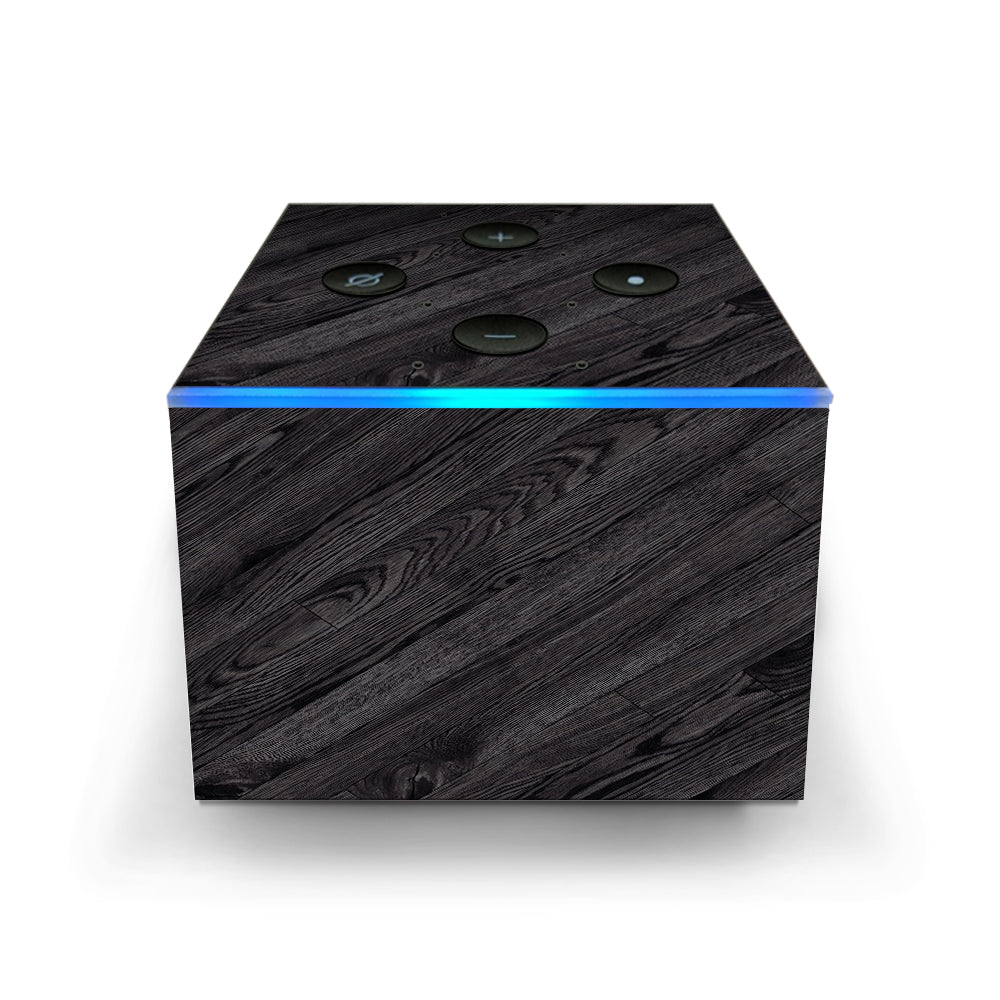  Black Wood Amazon Fire TV Cube Skin