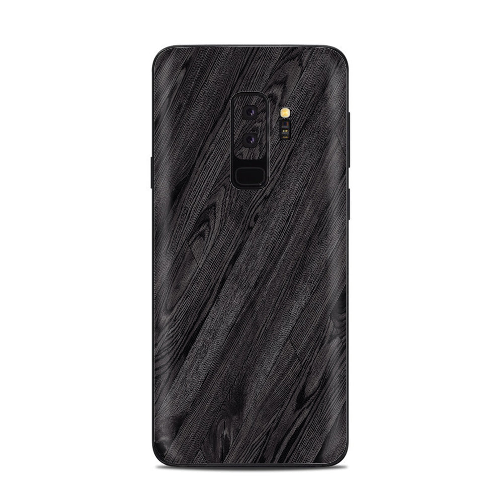  Black Wood Samsung Galaxy S9 Plus Skin