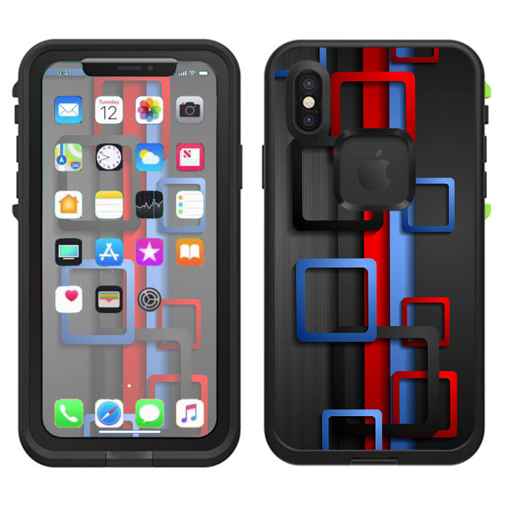  Modern Design Pattern Lifeproof Fre Case iPhone X Skin