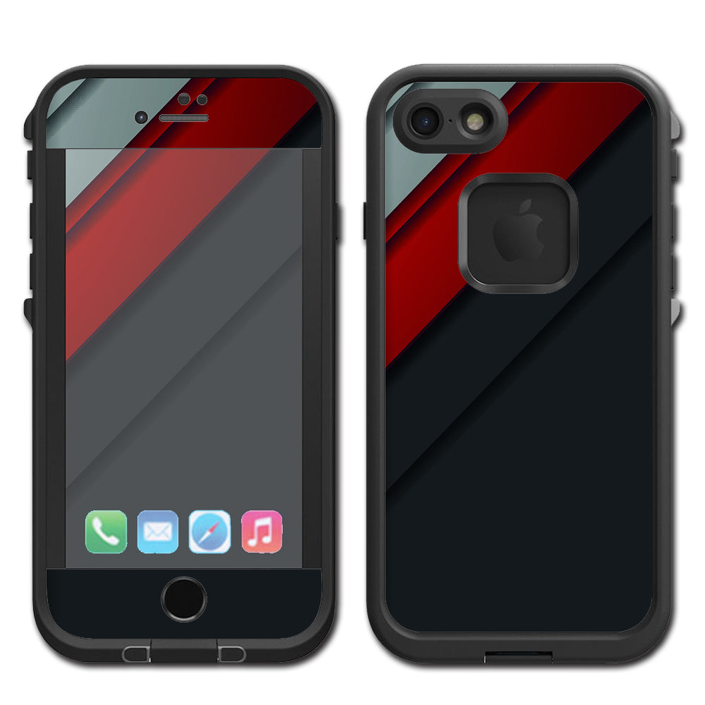  Modern Patterns Red Lifeproof Fre iPhone 7 or iPhone 8 Skin
