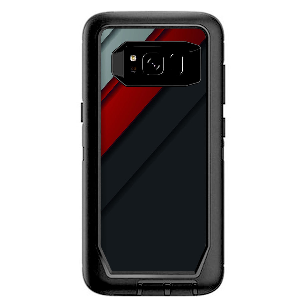  Modern Patterns Red Otterbox Defender Samsung Galaxy S8 Skin