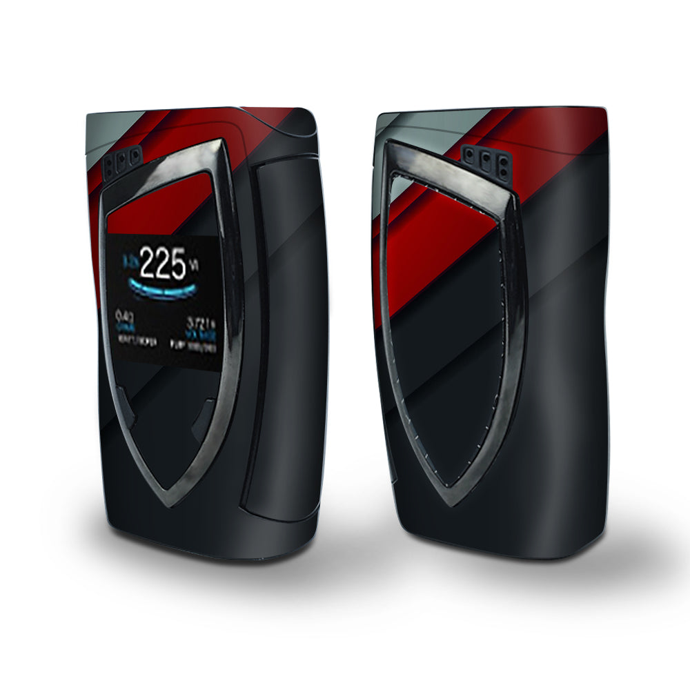 Skin Decal Vinyl Wrap for Smok Devilkin Kit 225w Vape (includes TFV12 Prince Tank Skins) skins cover/ Modern Patterns red