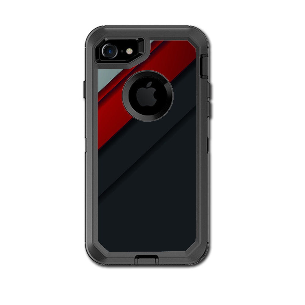  Modern Patterns Red Otterbox Defender iPhone 7 or iPhone 8 Skin