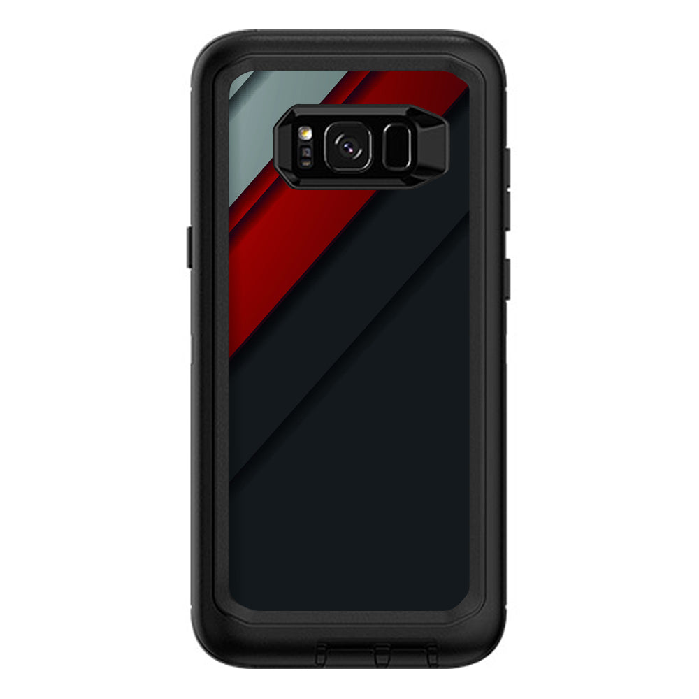  Modern Patterns Red Otterbox Defender Samsung Galaxy S8 Plus Skin