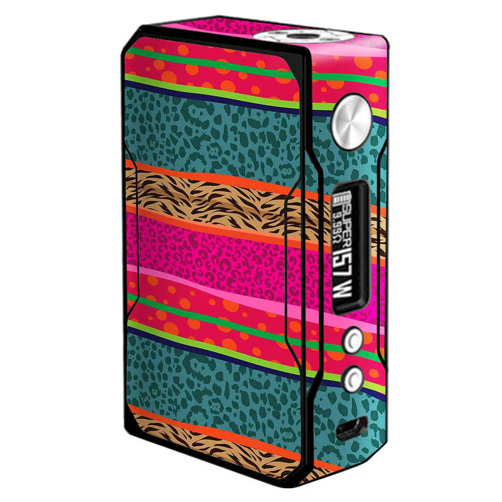  Leopard Zebra Patterns Colorful Voopoo Drag 157w Skin