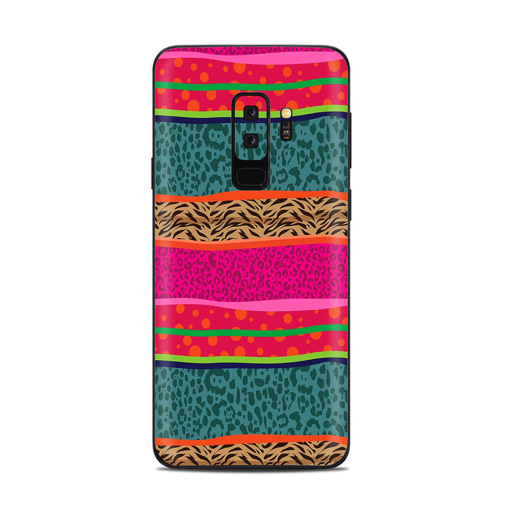  Leopard Zebra Patterns Colorful Samsung Galaxy S9 Plus Skin