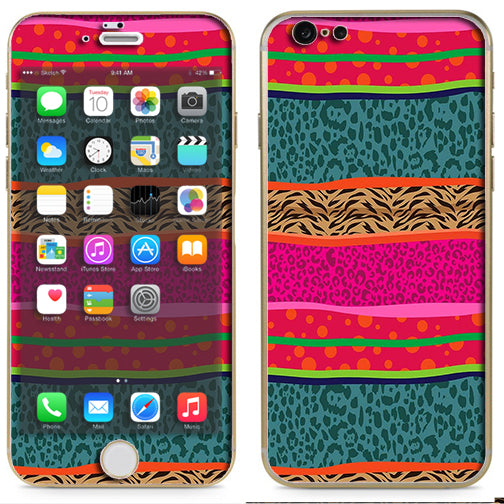  Leopard Zebra Patterns Colorful Apple 6 Skin