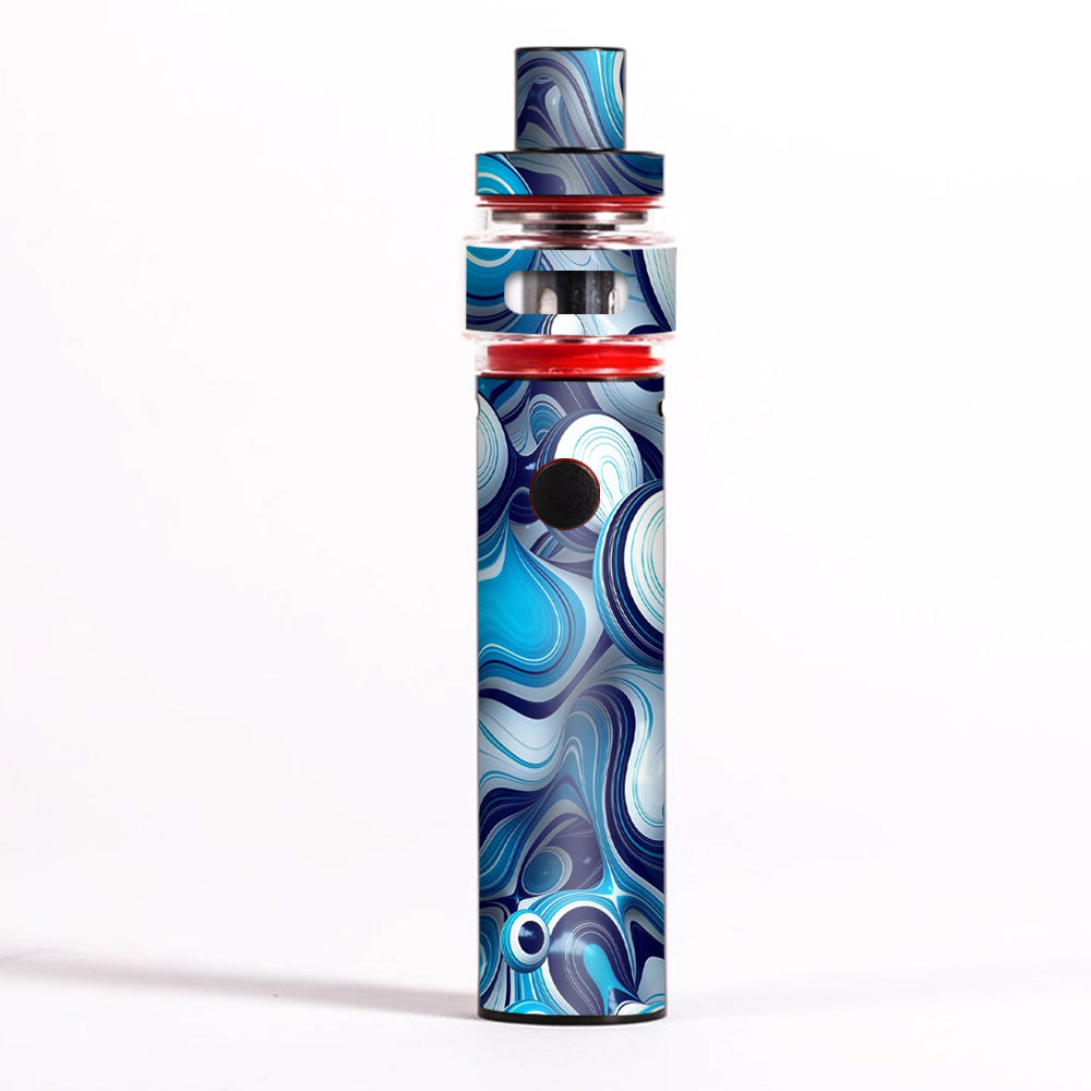  Mixed Blue Bubbles Glass Smok Pen 22 Light Edition Skin