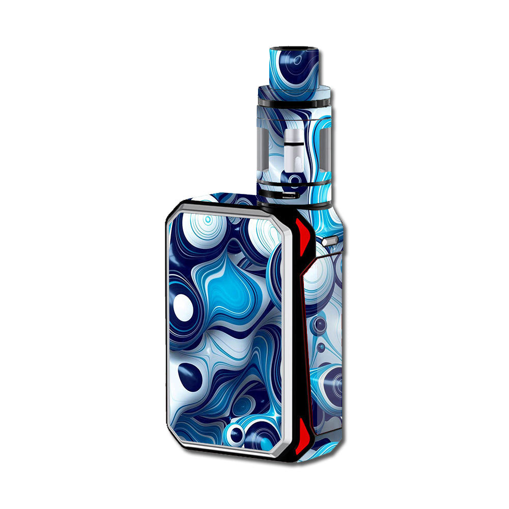  Mixed Blue Bubbles Glass Smok G-Priv 220W Skin