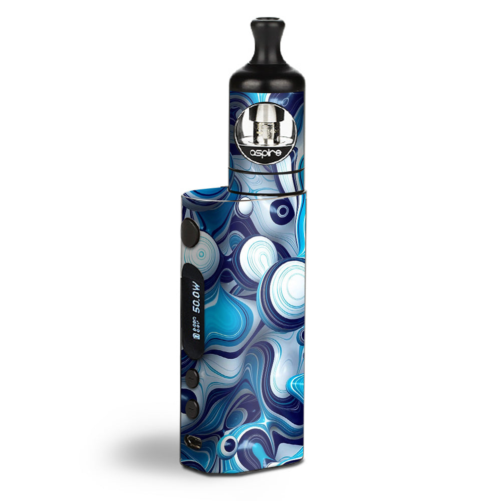  Mixed Blue Bubbles Glass Aspire Zelos  Skin