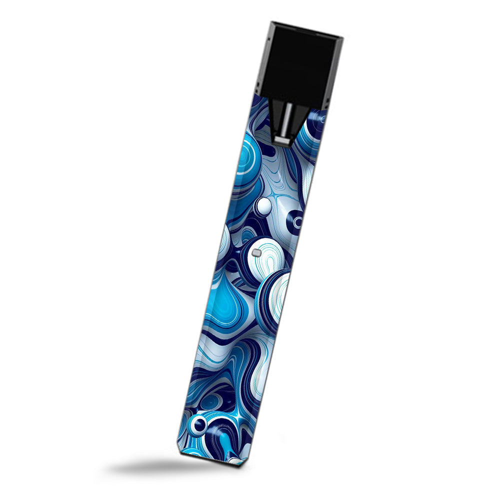  Mixed Blue Bubbles Glass Smok Fit Ultra Portable Skin