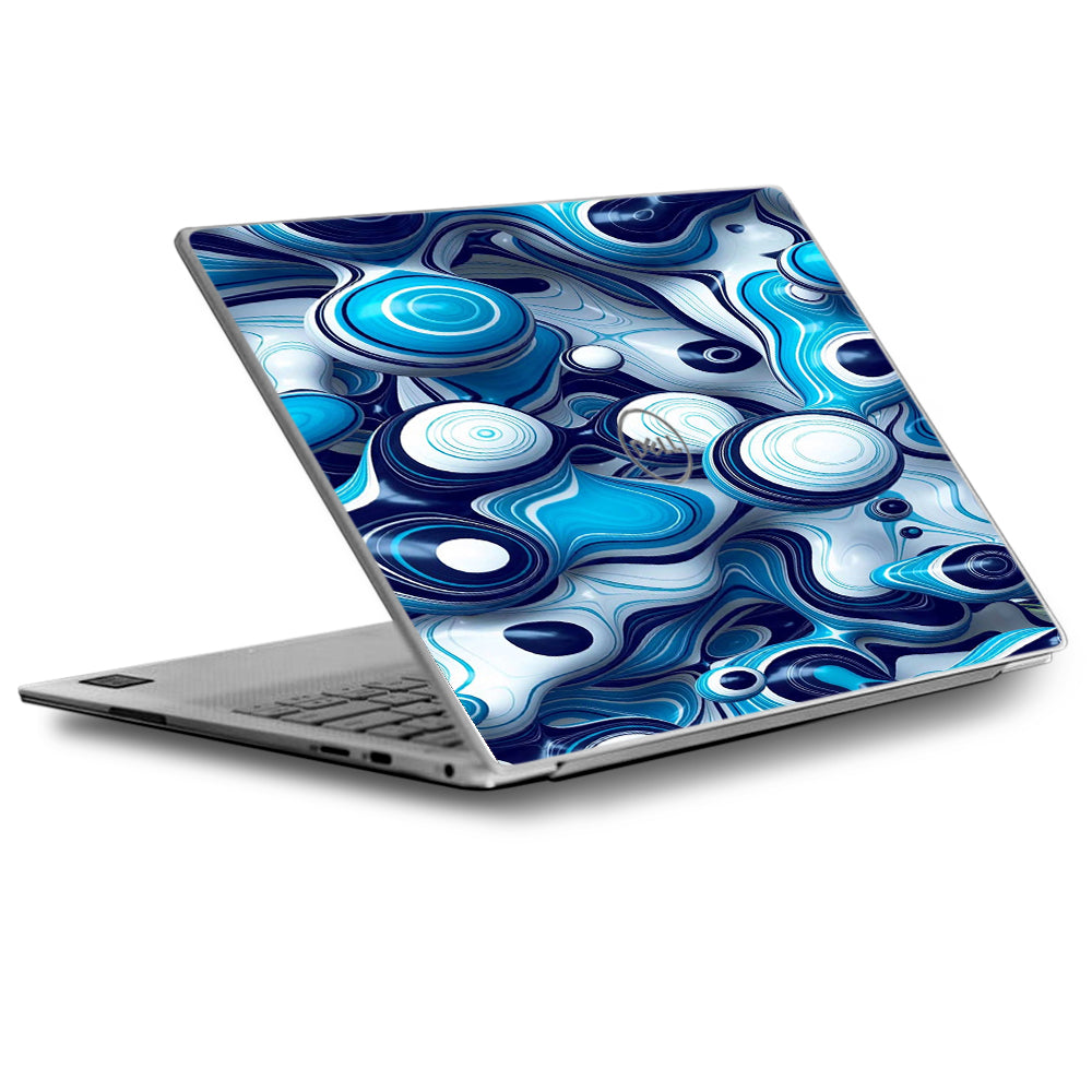  Mixed Blue Bubbles Glass Dell XPS 13 9370 9360 9350 Skin