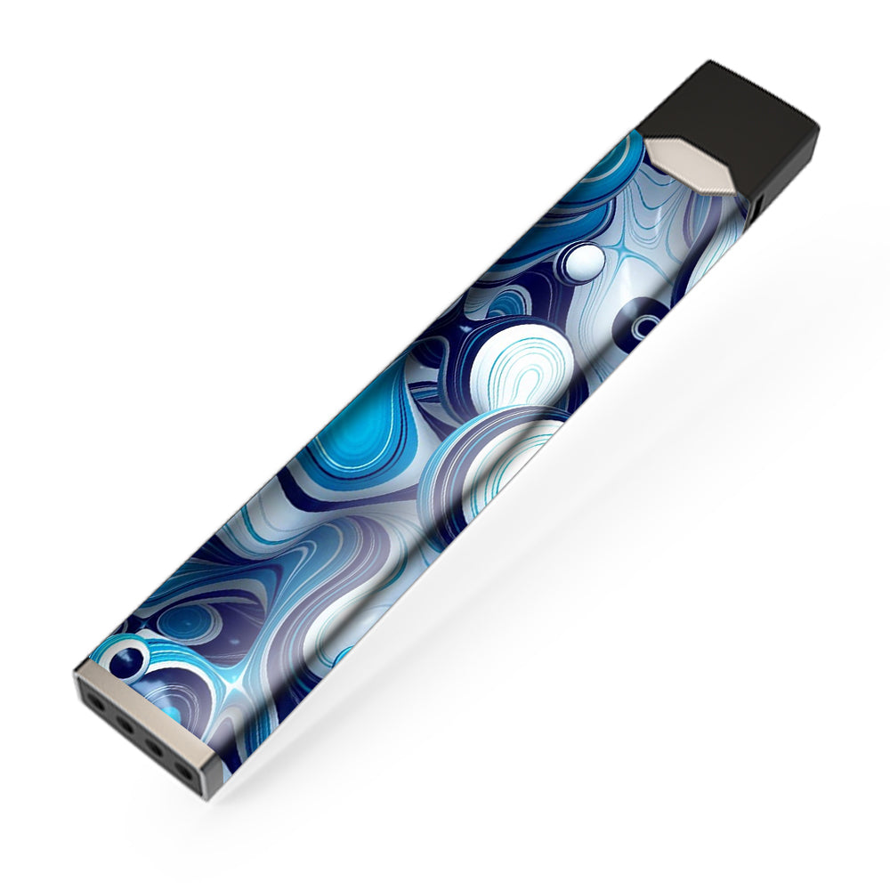  Mixed Blue Bubbles Glass JUUL Skin