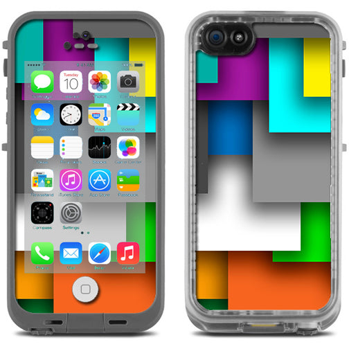  Metro Squares Modern Lifeproof Fre iPhone 5C Skin