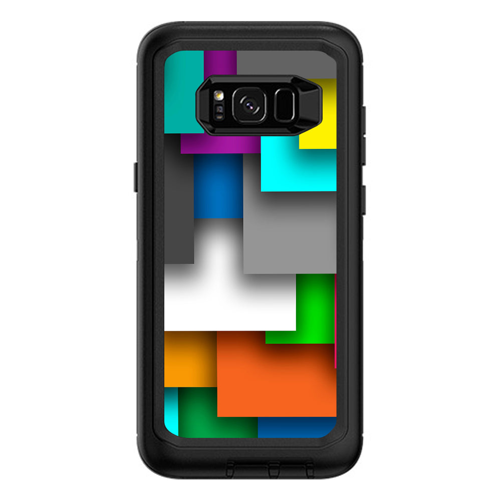  Metro Squares Modern Otterbox Defender Samsung Galaxy S8 Plus Skin