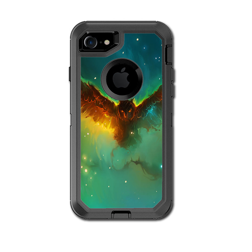 Flying Owl In Clouds Otterbox Defender iPhone 7 or iPhone 8 Skin