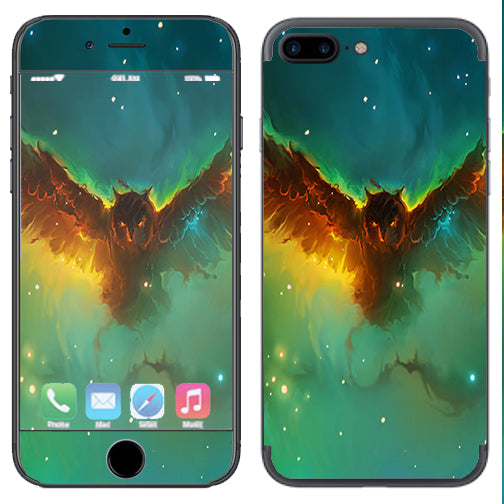  Flying Owl In Clouds Apple  iPhone 7+ Plus / iPhone 8+ Plus Skin