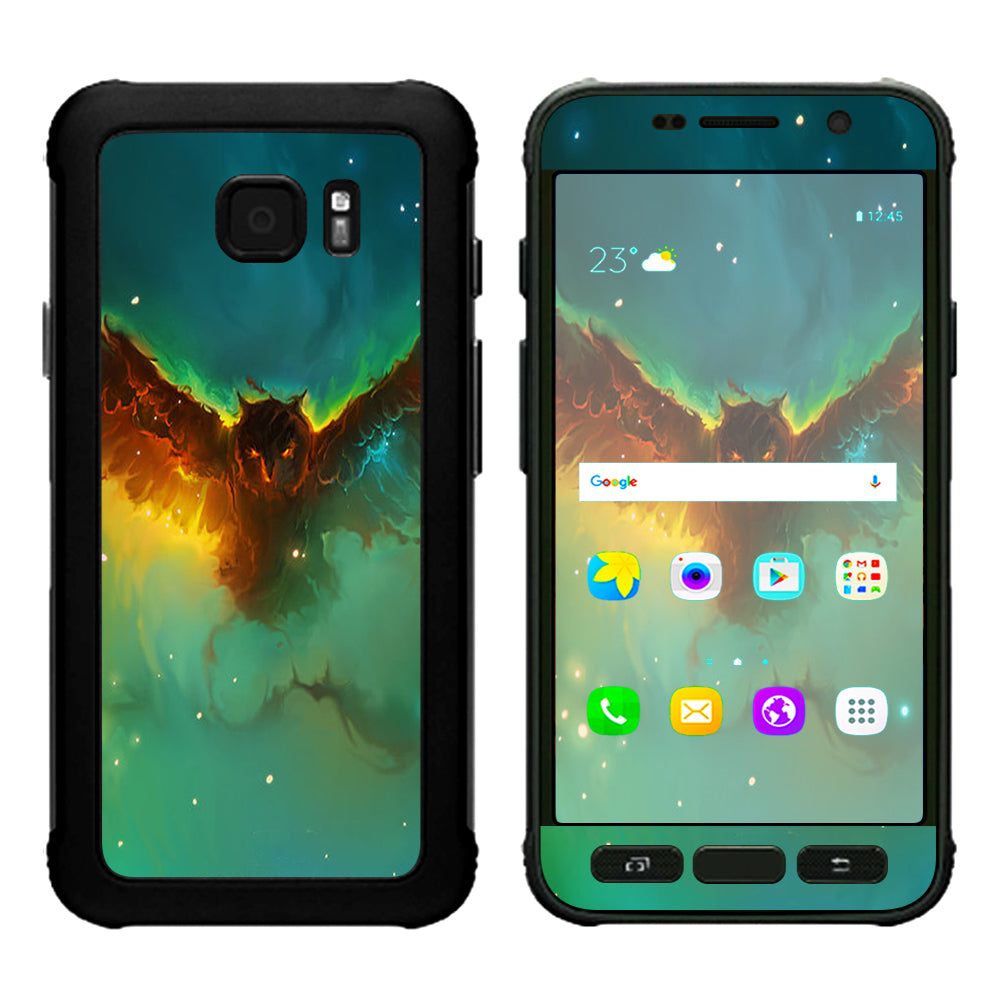  Flying Owl In Clouds Samsung Galaxy S7 Active Skin