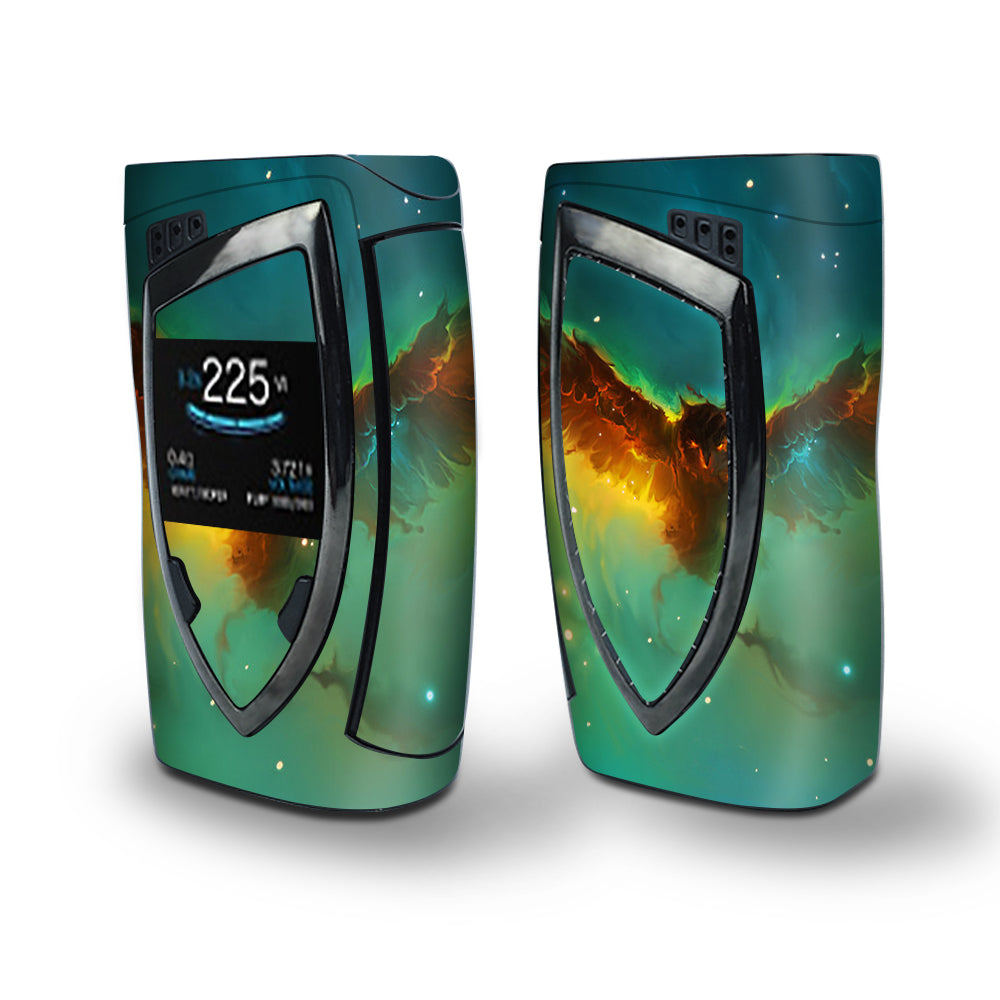 Skin Decal Vinyl Wrap for Smok Devilkin Kit 225w Vape (includes TFV12 Prince Tank Skins) skins cover/ Flying Owl in Clouds