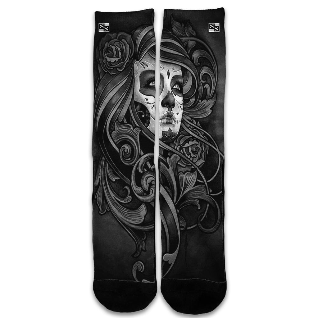  Sugar Skull Girl Universal Socks