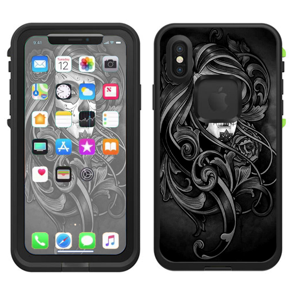  Sugar Skull Girl Lifeproof Fre Case iPhone X Skin