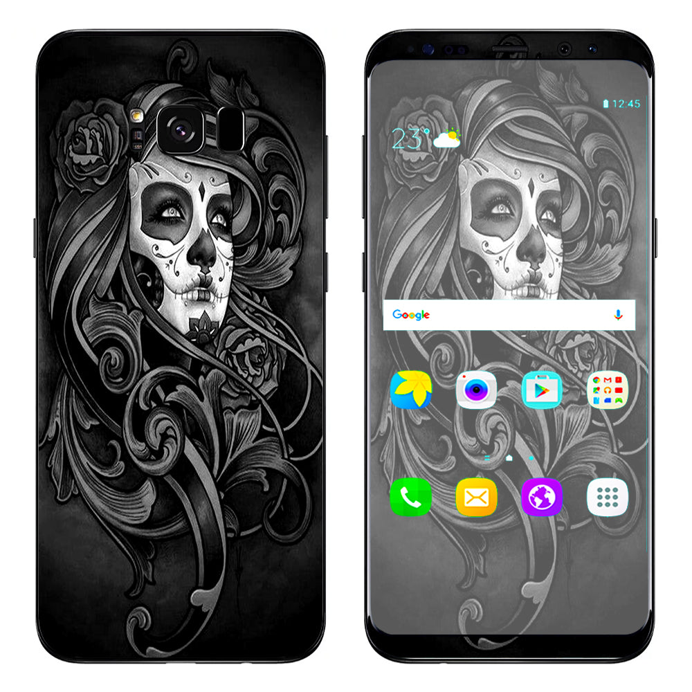  Sugar Skull Girl Samsung Galaxy S8 Plus Skin