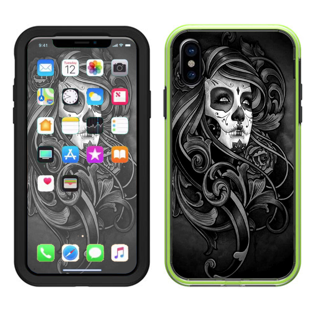  Sugar Skull Girl Lifeproof Slam Case iPhone X Skin