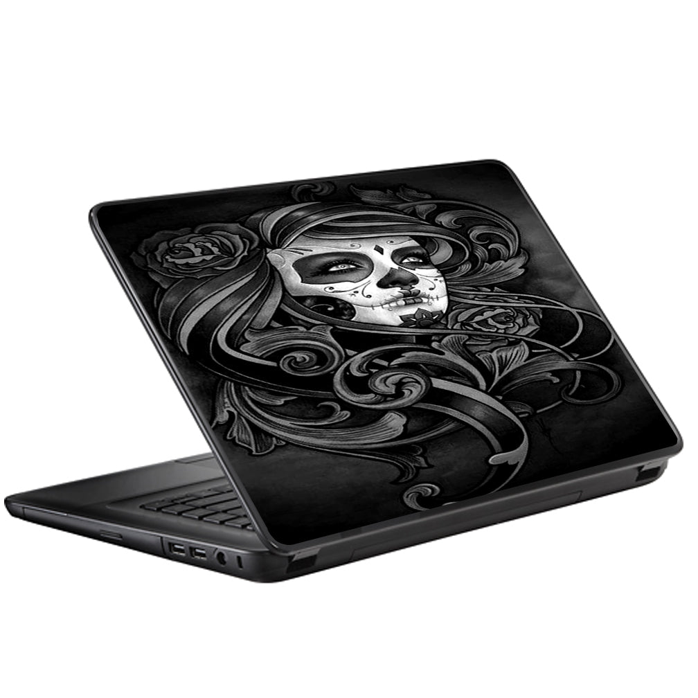  Sugar Skull Girl Universal 13 to 16 inch wide laptop Skin