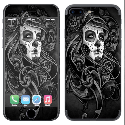  Sugar Skull Girl Apple  iPhone 7+ Plus / iPhone 8+ Plus Skin