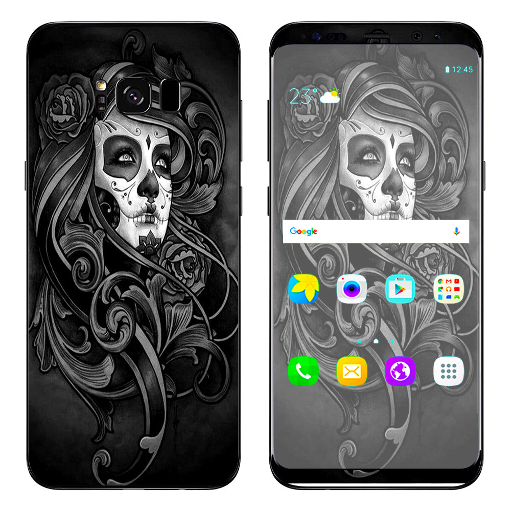  Sugar Skull Girl Samsung Galaxy S8 Skin