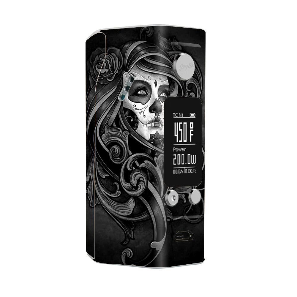  Sugar Skull Girl Wismec Reuleaux RX200S Skin