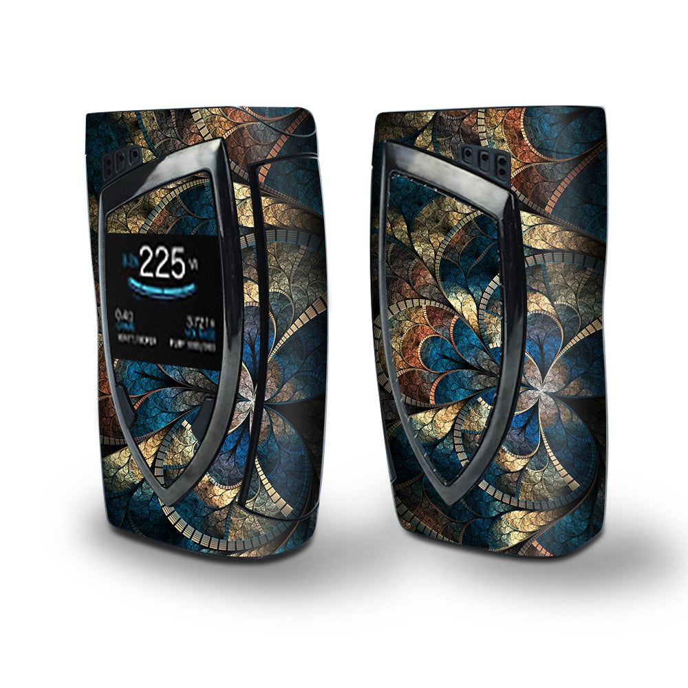 Skin Decal Vinyl Wrap for Smok Devilkin Kit 225w Vape (includes TFV12 Prince Tank Skins) skins cover/ Mandala Tiles