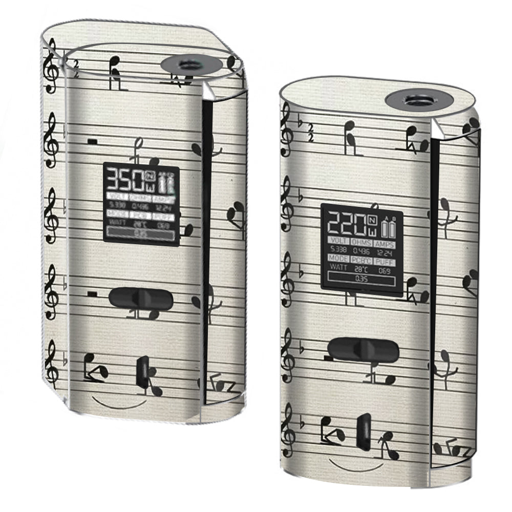  Music Notes Song Page Smok GX2/4 350w Skin