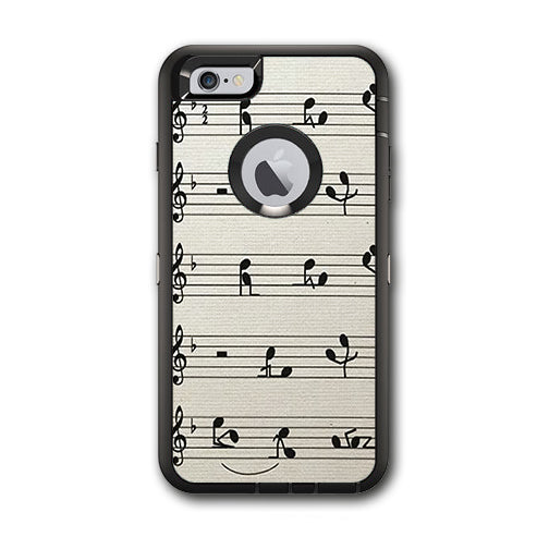  Music Notes Song Page Otterbox Defender iPhone 6 PLUS Skin