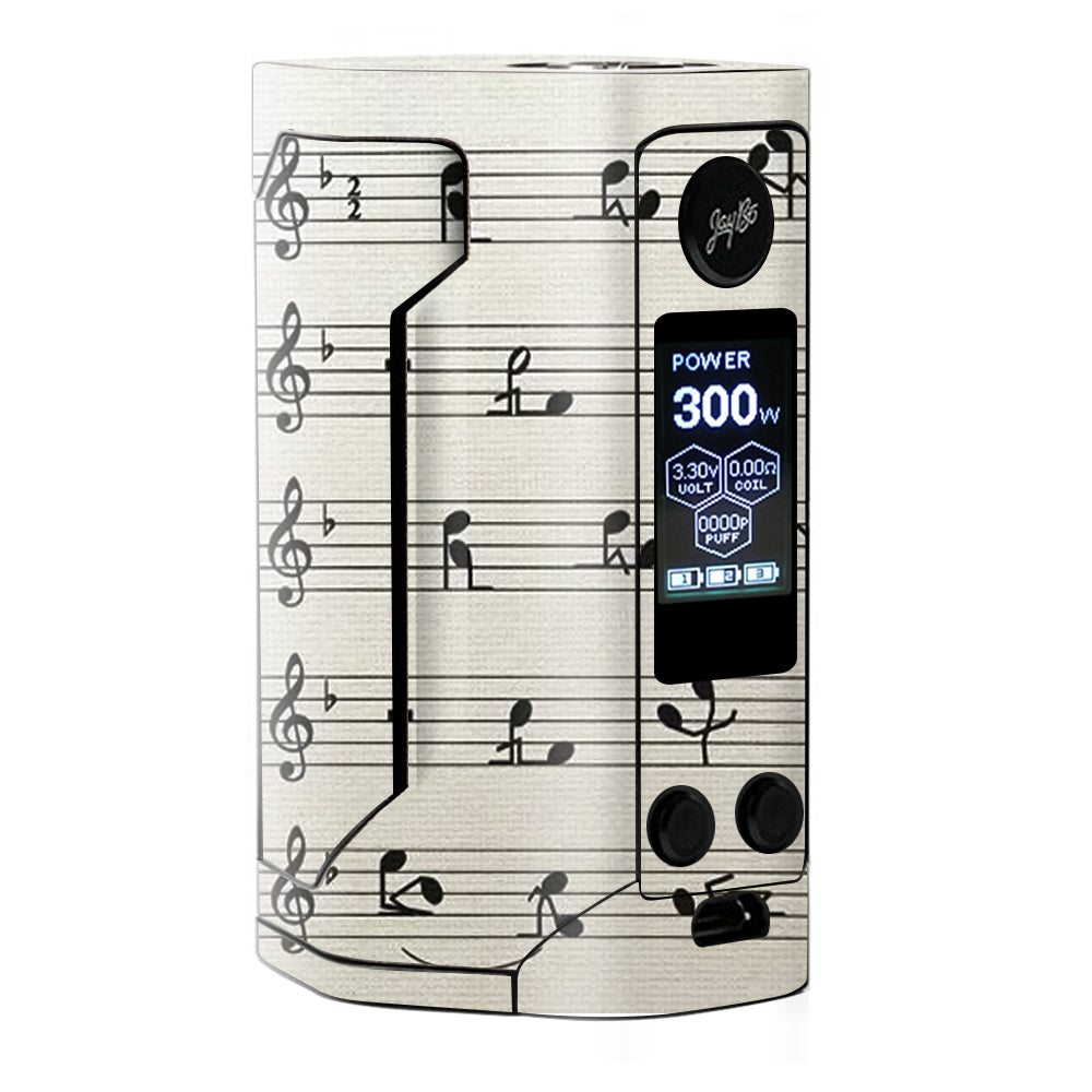  Music Notes Song Page Wismec RX Gen 3 Skin