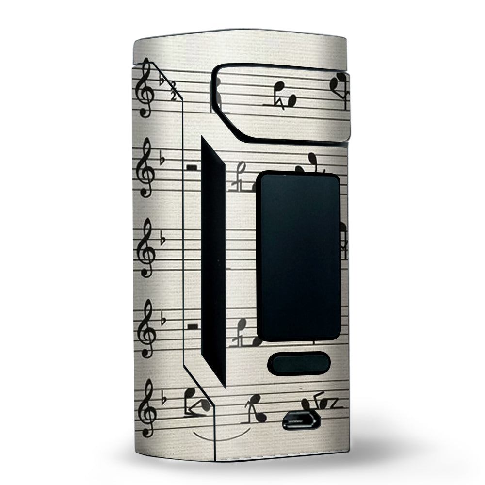  Music Notes Song Page Wismec RX2 20700 Skin