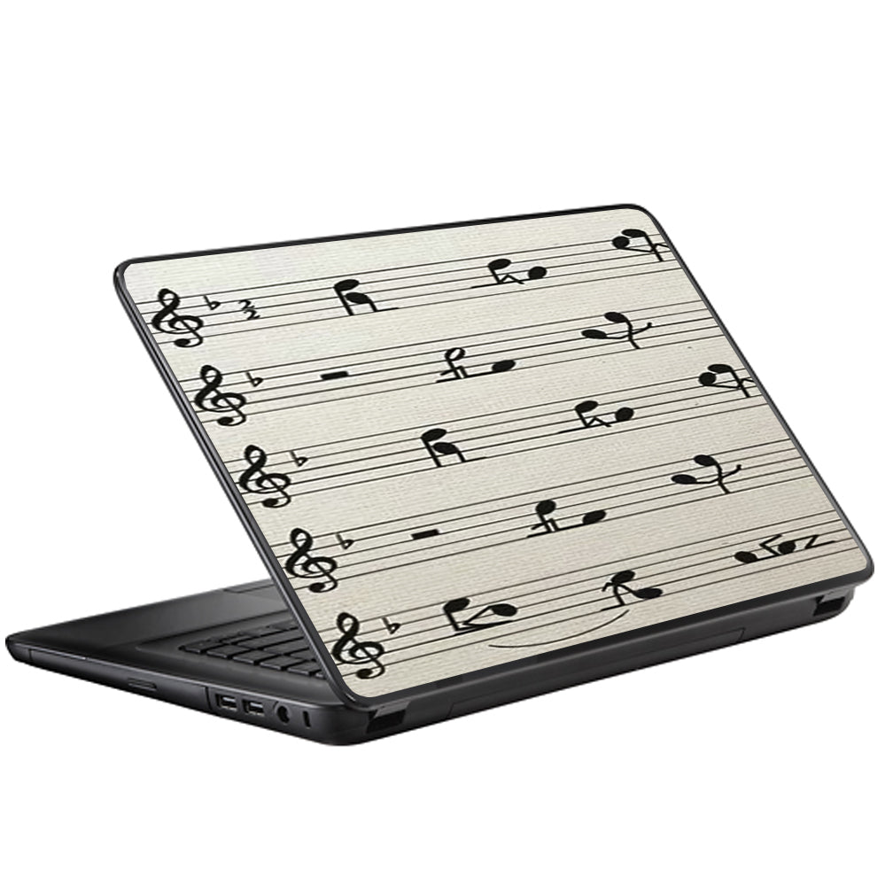  Music Notes Song Page Universal 13 to 16 inch wide laptop Skin