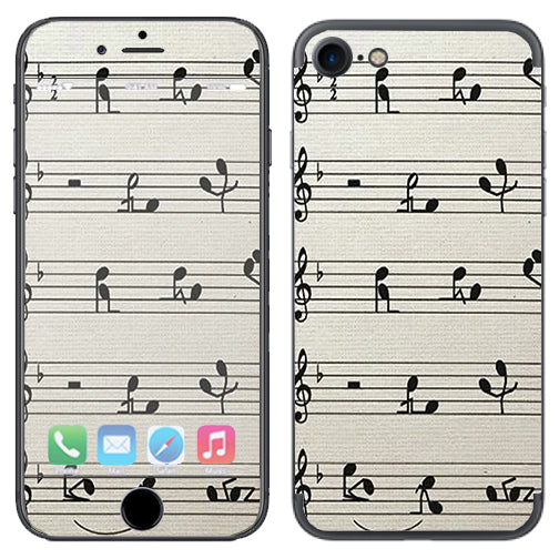  Music Notes Song Page Apple iPhone 7 or iPhone 8 Skin