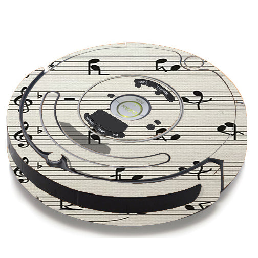  Music Notes Song Page iRobot Roomba 650/655 Skin