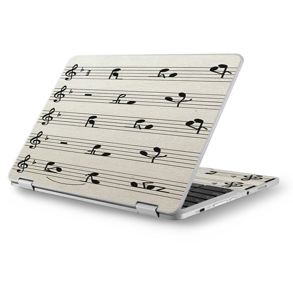  Music Notes Song Page Asus Chromebook Flip 12.5" Skin