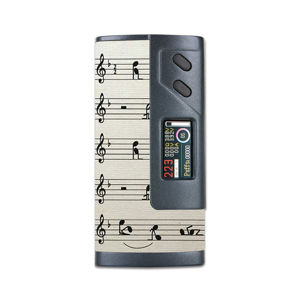  Music Notes Song Page Sigelei 213W Plus Skin