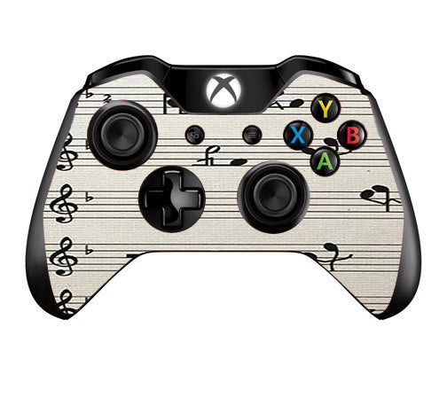  Music Notes Song Page Microsoft Xbox One Controller Skin