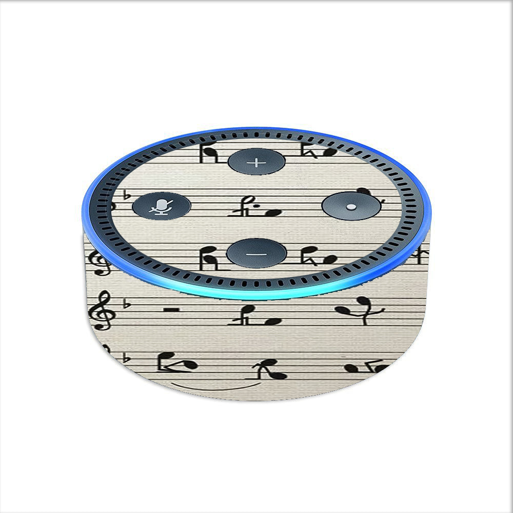  Music Notes Song Page Amazon Echo Dot 2nd Gen Skin