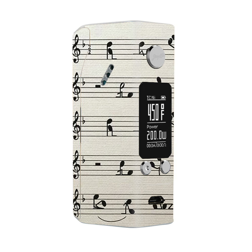  Music Notes Song Page Wismec Reuleaux RX200S Skin