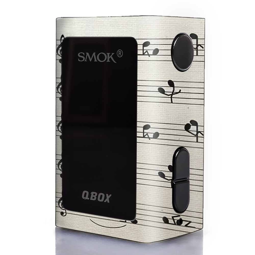  Music Notes Song Page Smok Q-Box Skin