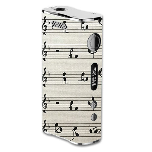  Music Notes Song Page eLeaf iStick 100W Skin