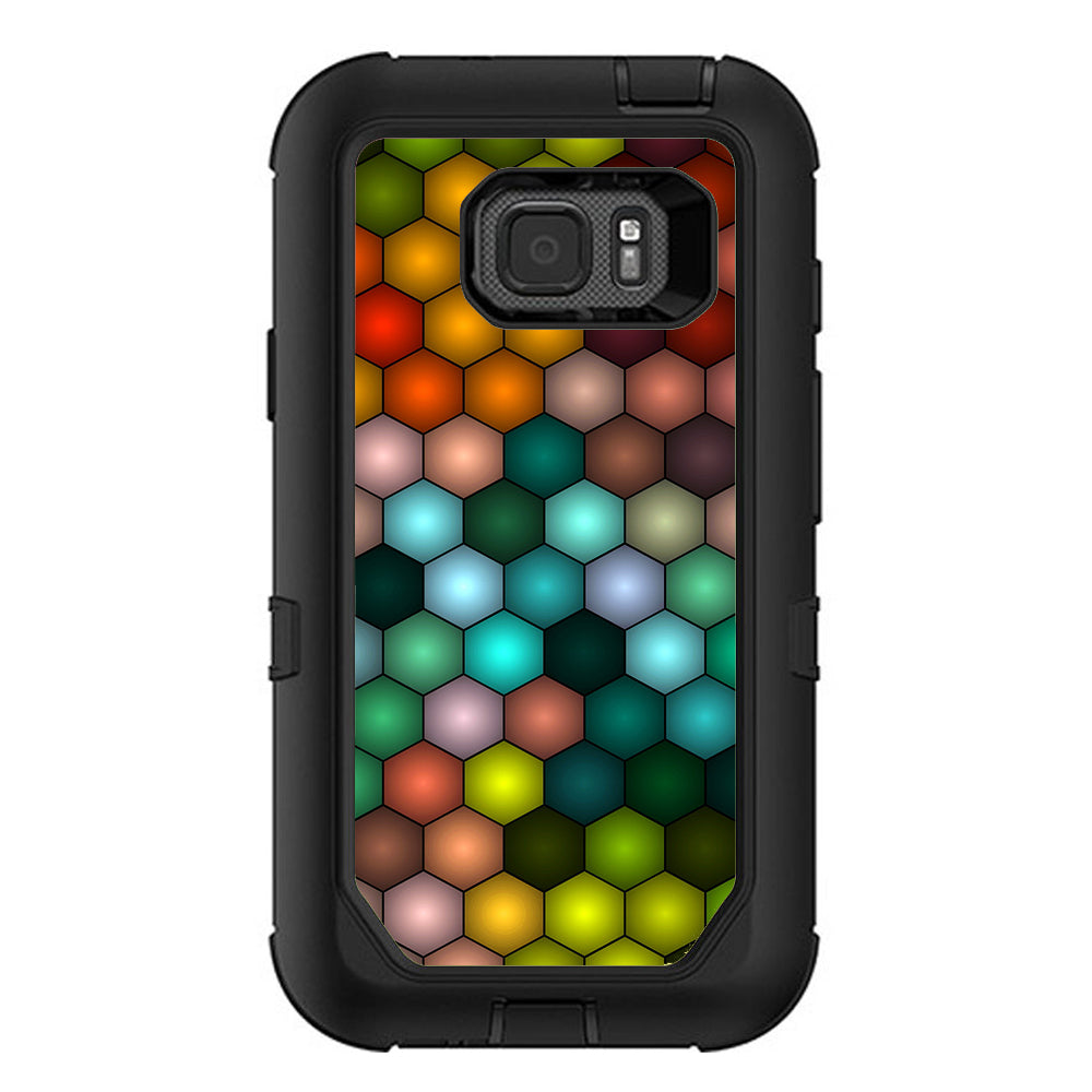  Vector Abstract Honeycomb Otterbox Defender Samsung Galaxy S7 Active Skin