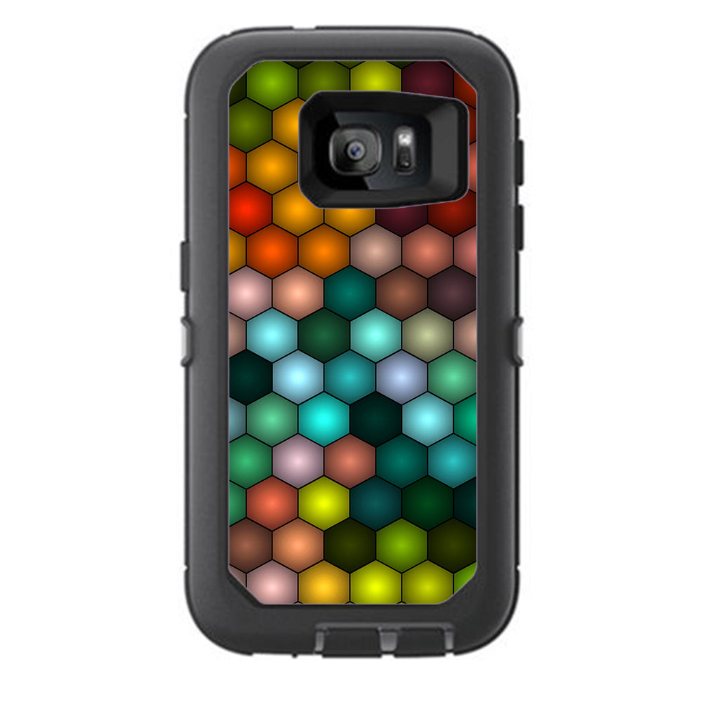  Vector Abstract Honeycomb Otterbox Defender Samsung Galaxy S7 Skin