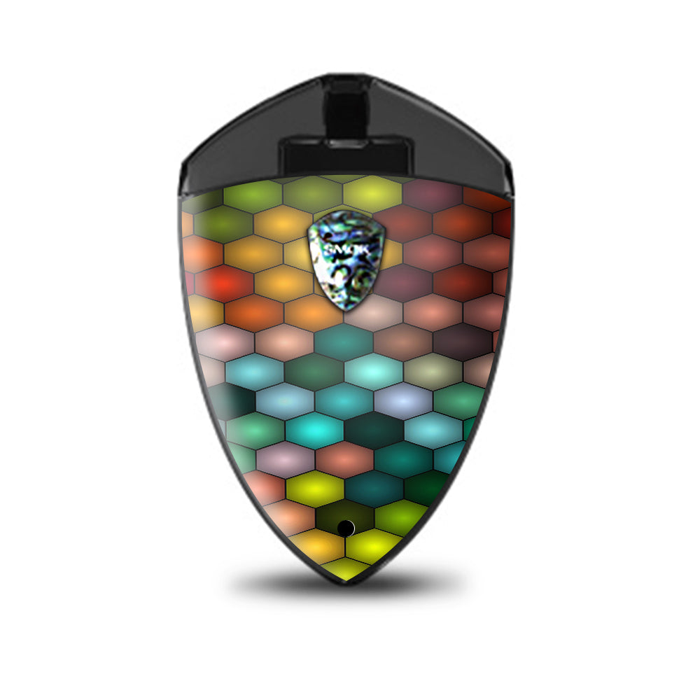  Vector Abstract Honeycomb Smok Rolo Badge Skin